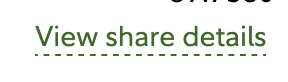 The View share details link sitting under a share quantity.